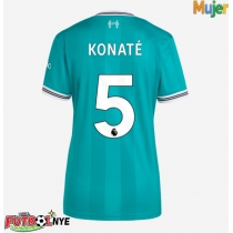 Camiseta Liverpool Ibrahima Konate #5 Tercera Equipación para mujer 2025-26 manga corta